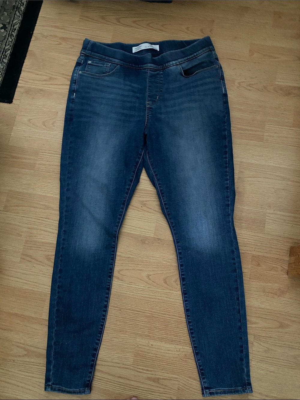 Preowned Women's Lewis Dark Blue Stretch Jeggings - Slim Fit 14 excellent